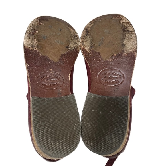 Kork Ease Velma Burgundy Red Leather Ankle Chelsea Boots Booties Womens 9 read - Picture 6 of 7